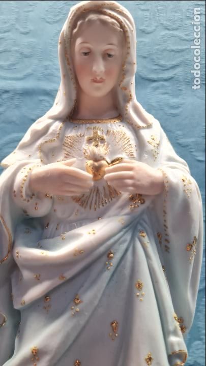Antig&uuml;edades: VIRGEN SAGRADO CORAZ&Oacute;N - Foto 4