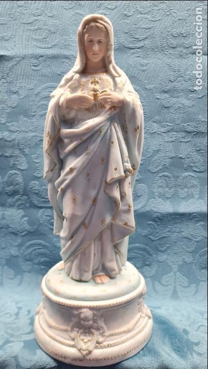 Antig&uuml;edades: VIRGEN SAGRADO CORAZ&Oacute;N - Foto 1