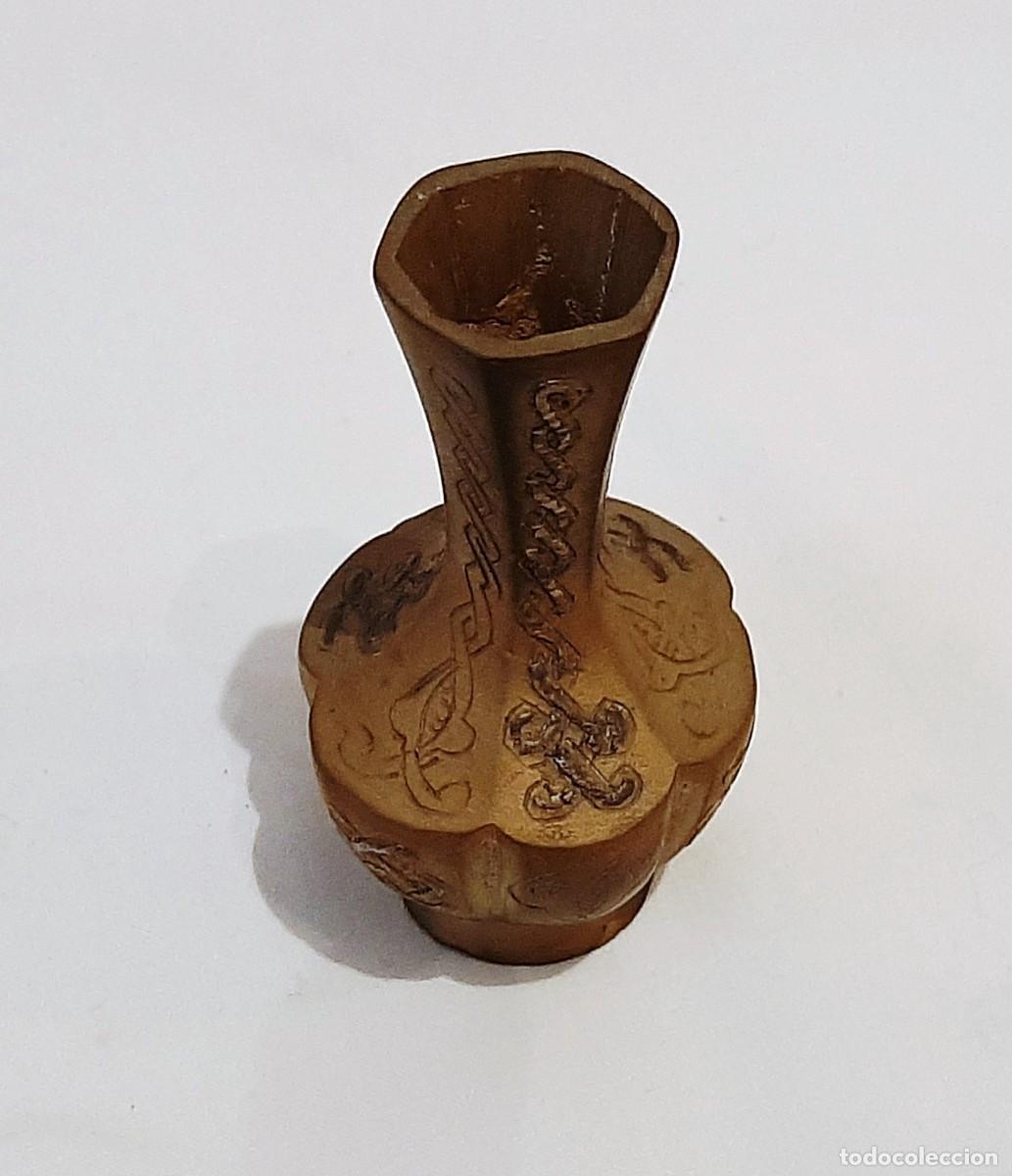 Antig&uuml;edades: Peque&ntilde;o jarr&oacute;n en bronce labrado - Foto 4