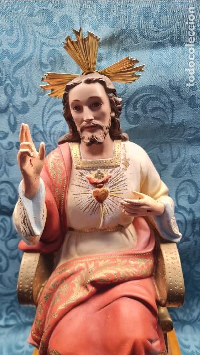 Antig&uuml;edades: SAGRADO CORAZ&Oacute;N SEDENTE - Foto 2