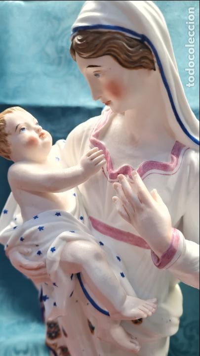 Antig&uuml;edades: VIRGEN CON NI&Ntilde;O EN BRAZOS - Foto 3