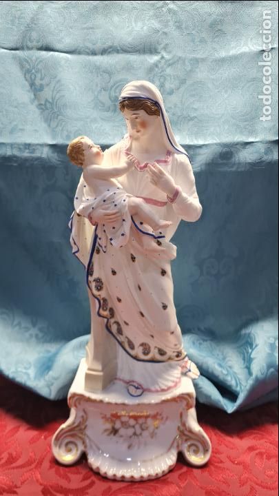 Antig&uuml;edades: VIRGEN CON NI&Ntilde;O EN BRAZOS - Foto 1