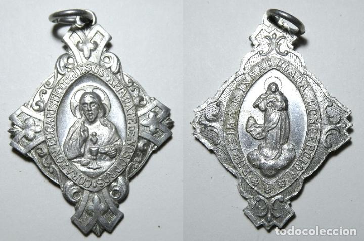 Antig&uuml;edades: MEDALLA RELIGIOSA JES&Uacute;S Y LA INMACULADA CONCEPCI&Oacute;N - Foto 1