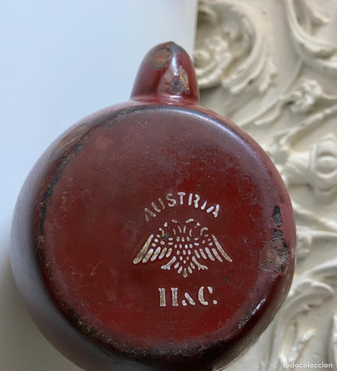 Antig&uuml;edades: 167- Cafetera esmaltada. Austria Imperio. Sellada S XIX. - Foto 4