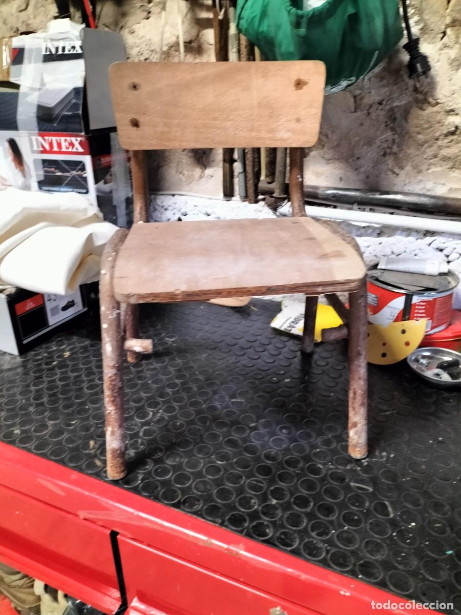 Antig&uuml;edades: silla peque&ntilde;a sin restaurar - Foto 6