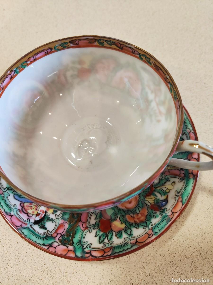 Antig&uuml;edades: 4 TAZAS T&Eacute; CON PLATO DE MACAU - Foto 14