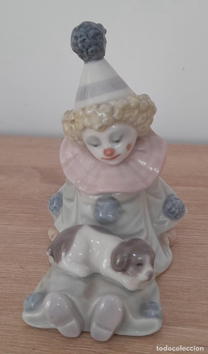 Antig&uuml;edades: FIGURA DE PAYASO CON PERRITO LLADR&Oacute; - Foto 1