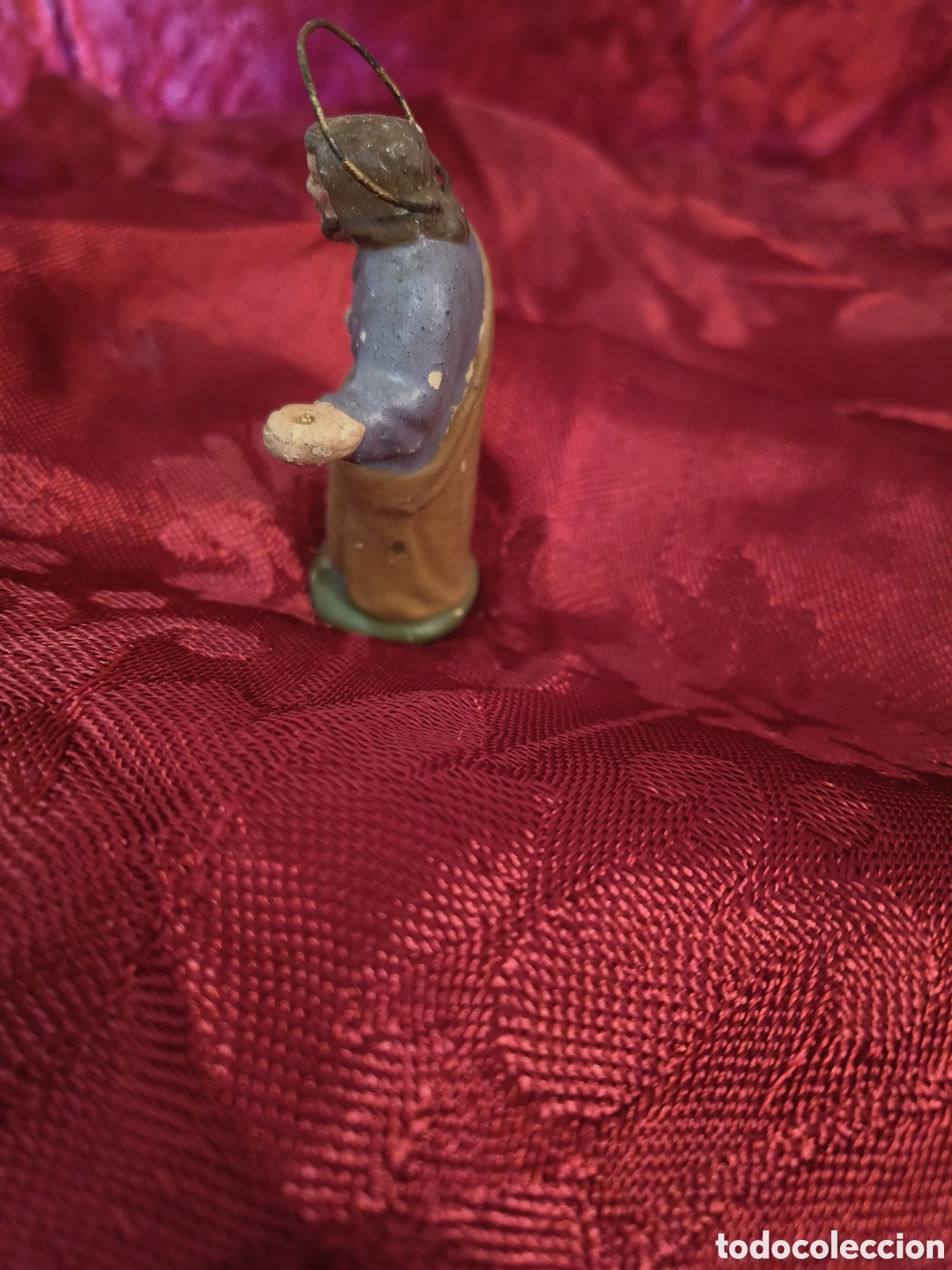 Antig&uuml;edades: Figura pesebre barro - Foto 2
