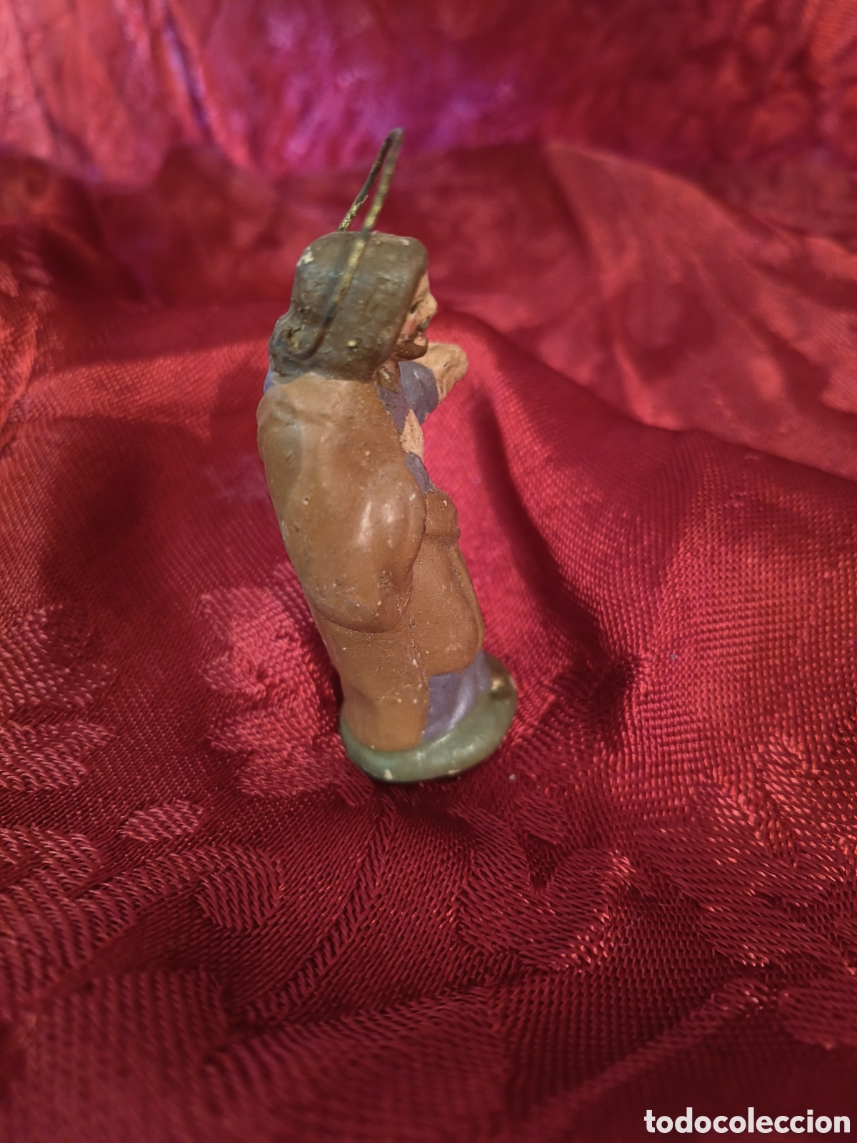 Antig&uuml;edades: Figura pesebre barro - Foto 4