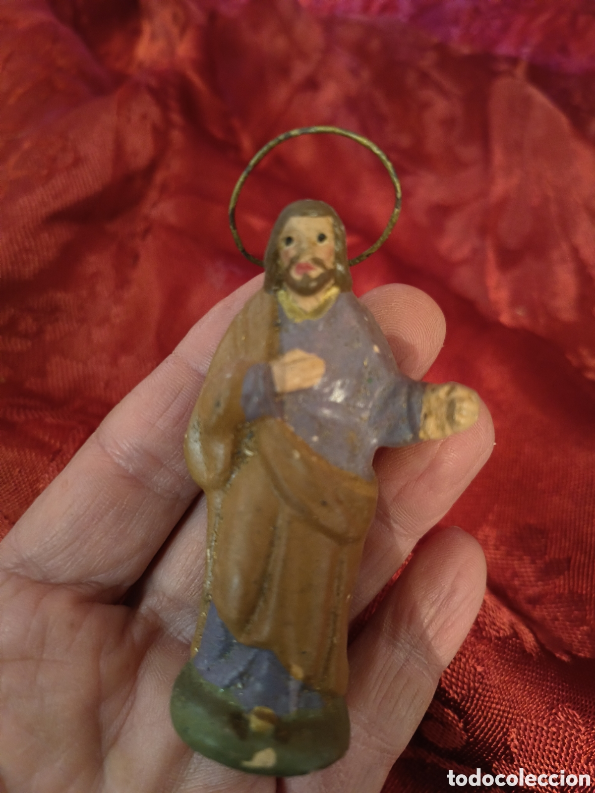 Antig&uuml;edades: Figura pesebre barro - Foto 5