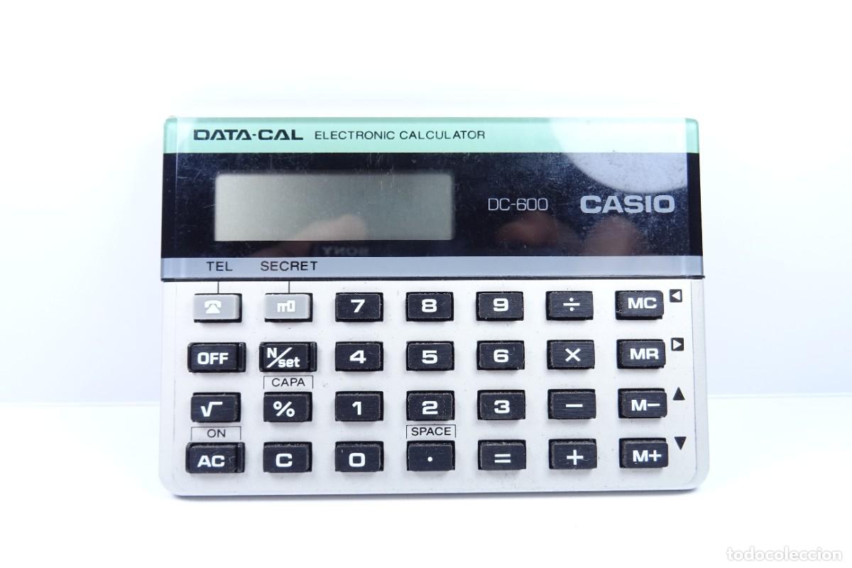 Antig&uuml;edades: Calculadora Casio Data-Cal electronic DC-600 - Foto 1