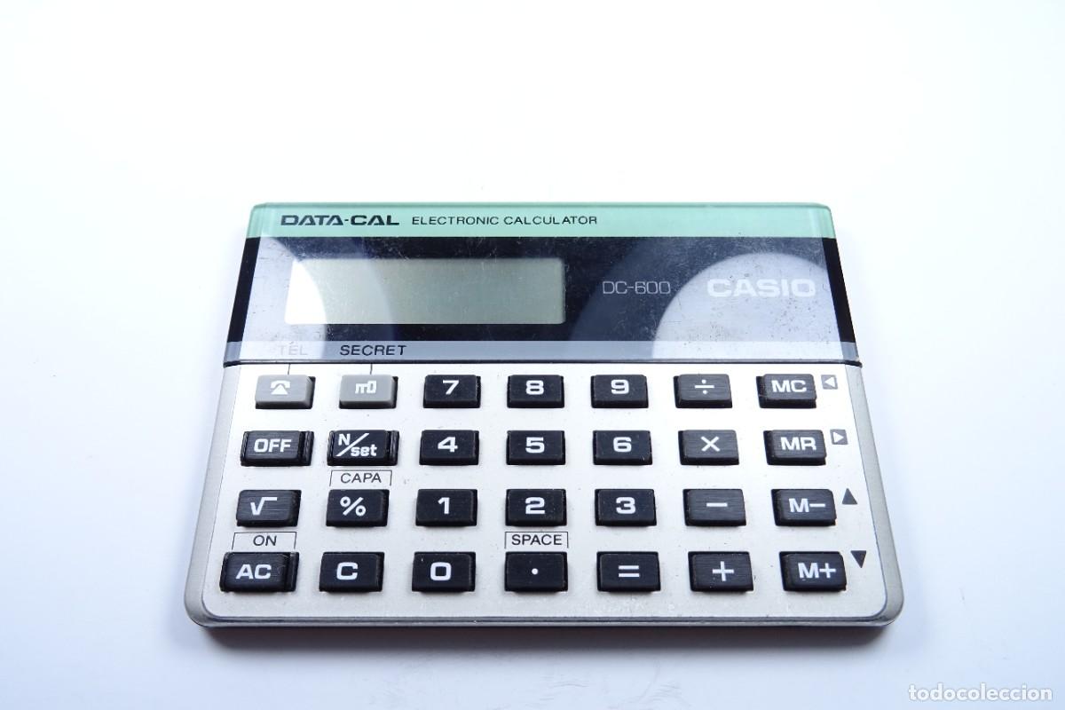 Antig&uuml;edades: Calculadora Casio Data-Cal electronic DC-600 - Foto 4