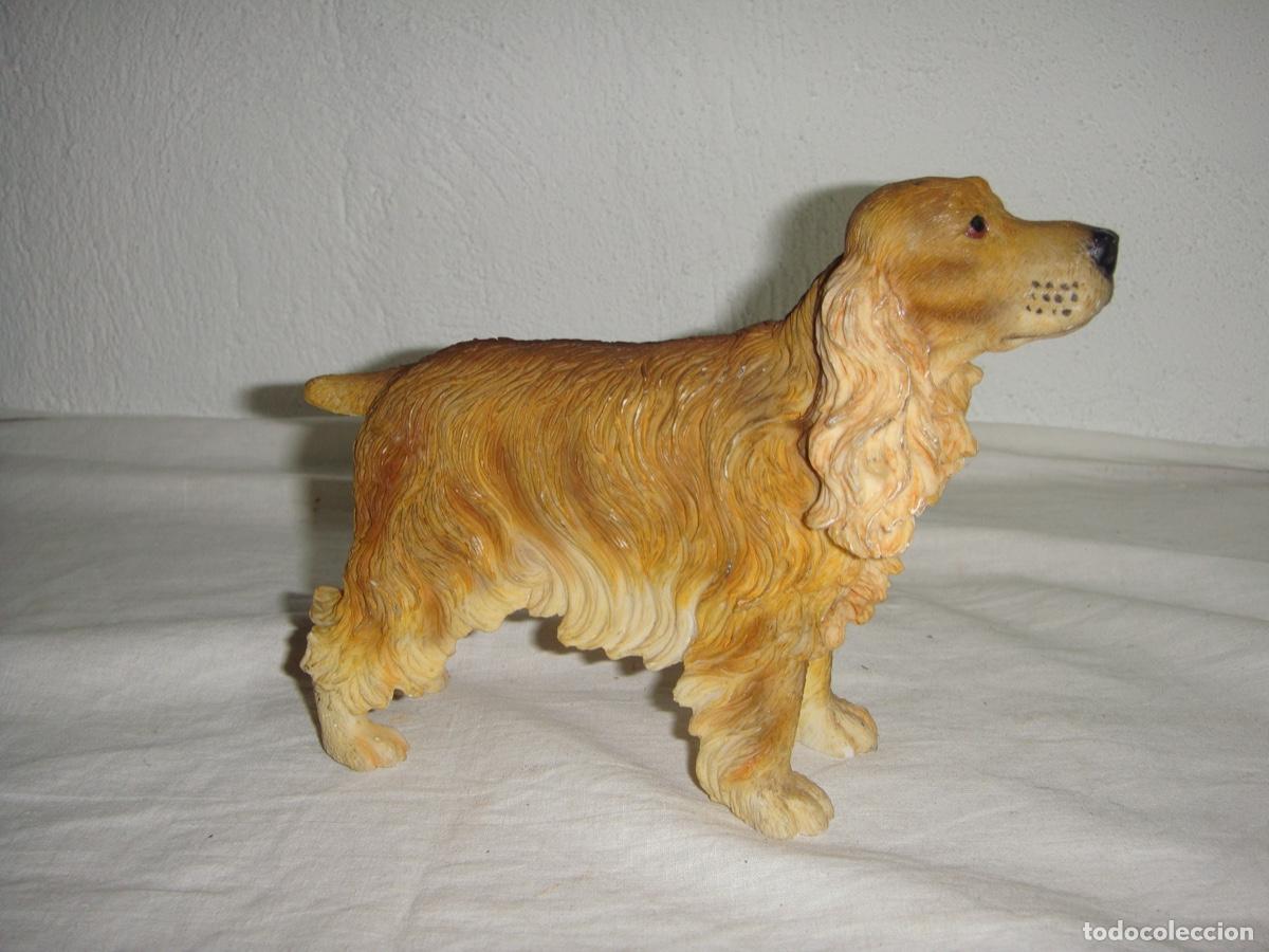 Antig&uuml;edades: Figura de resina. Cocker spaniel. - Foto 3
