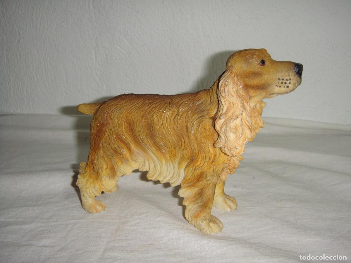 Antig&uuml;edades: Figura de resina. Cocker spaniel. - Foto 4