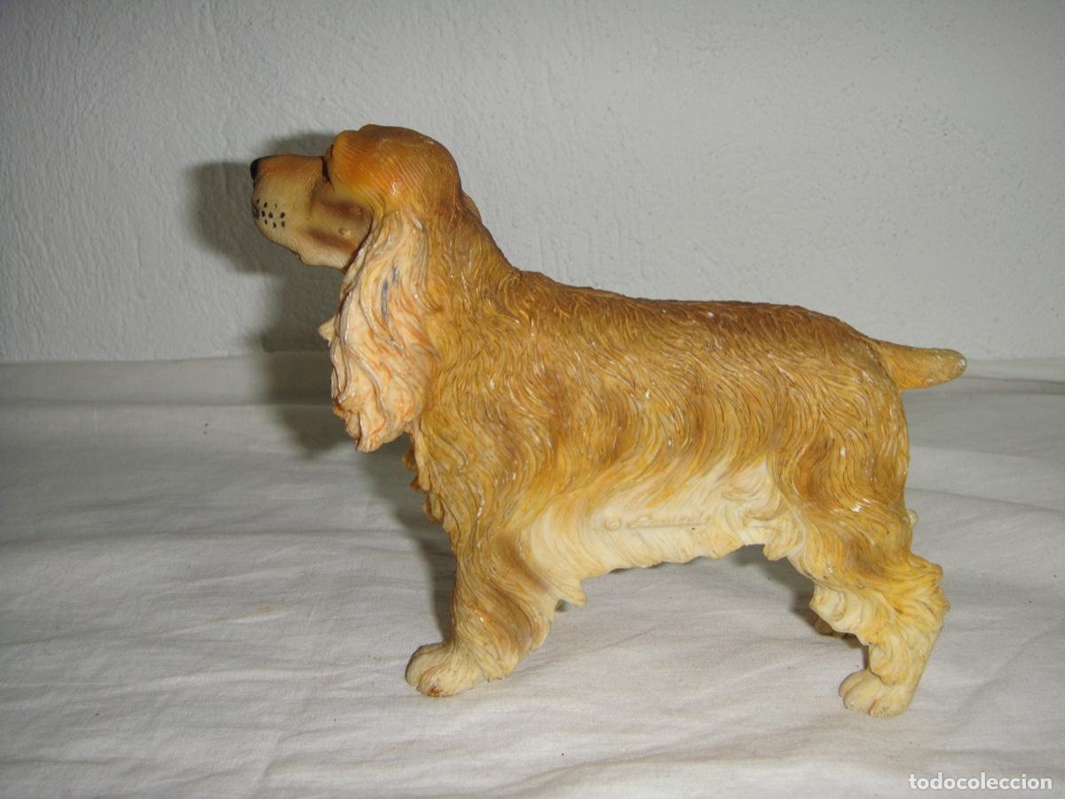 Antig&uuml;edades: Figura de resina. Cocker spaniel. - Foto 5