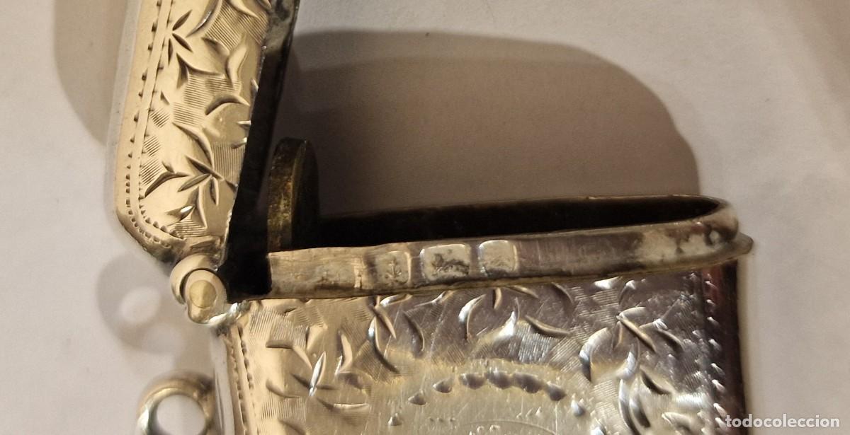 Antig&uuml;edades: Cerillero de plata inglesa - Foto 4