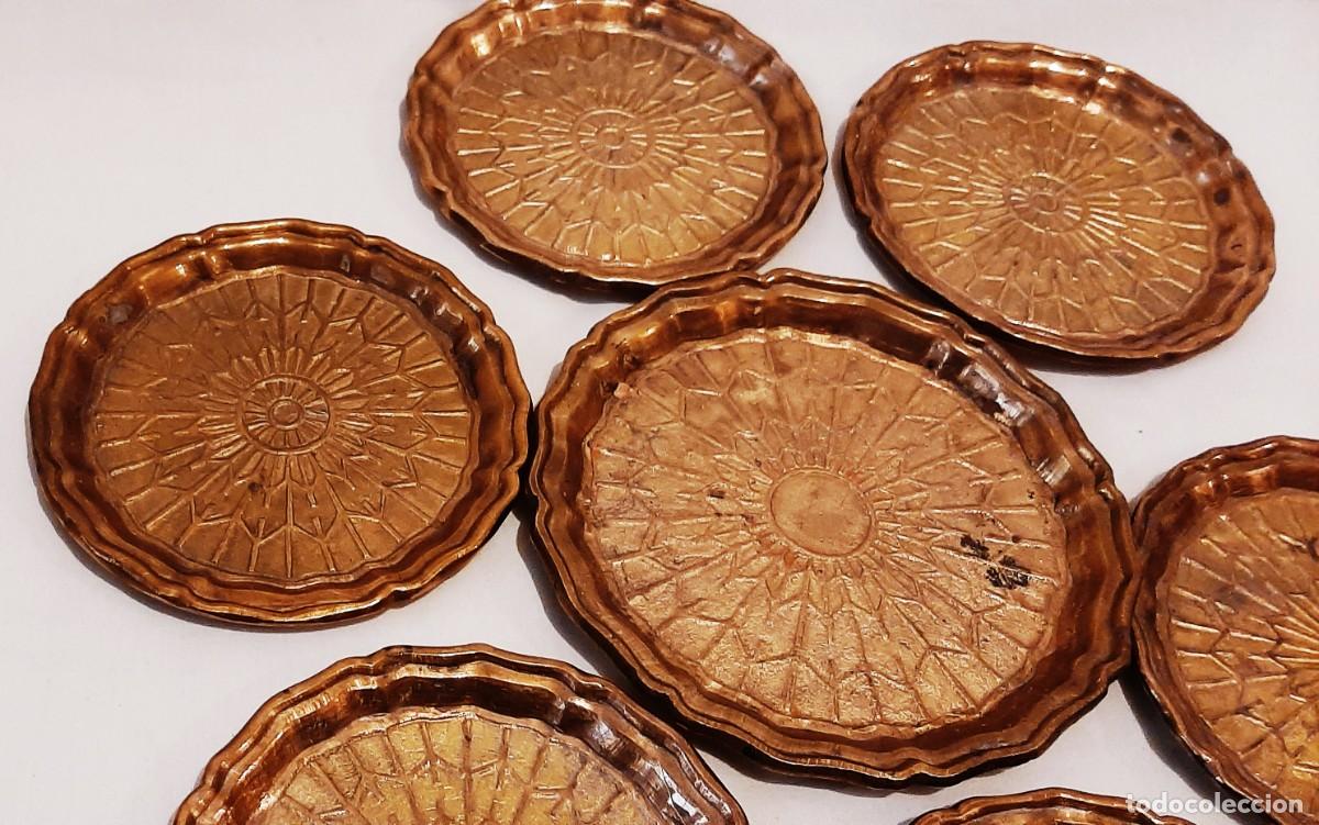 Antig&uuml;edades: Juego de platos en bronce - Foto 4