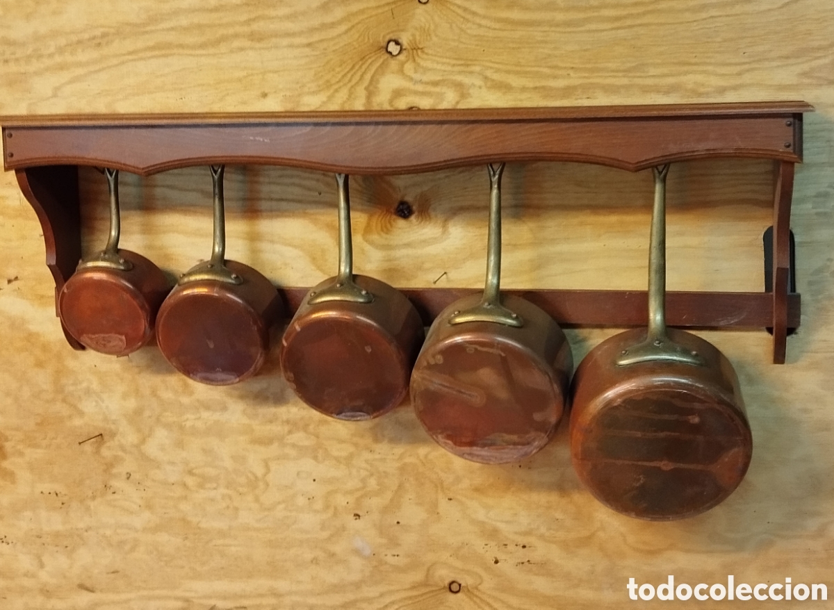 Antig&uuml;edades: Juego de cazos de cocina - Foto 12