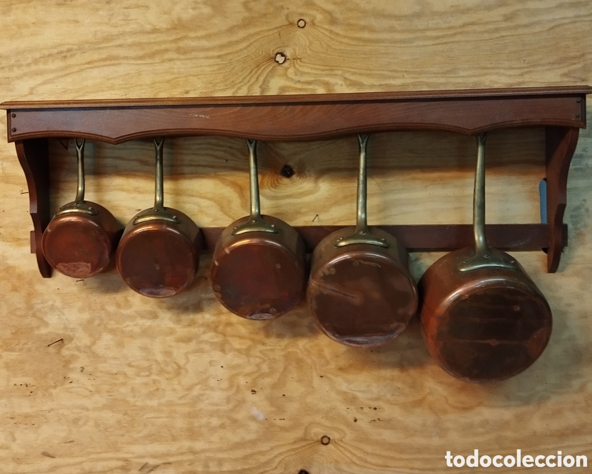Antig&uuml;edades: Juego de cazos de cocina - Foto 14