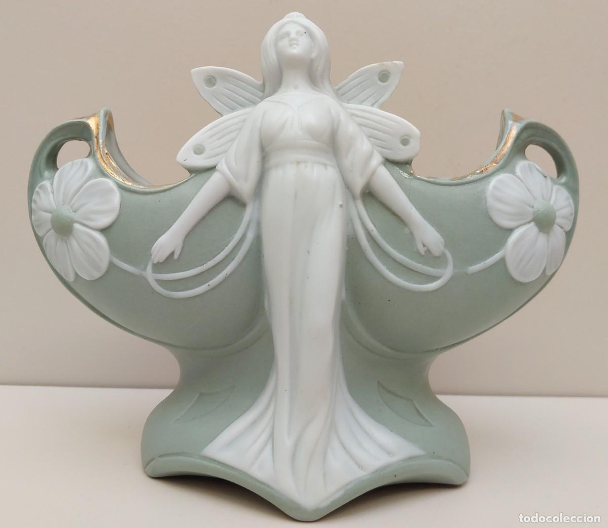 Antig&uuml;edades: PRECIOSO CENTRO DE PORCELANA BISCUIT - Foto 2