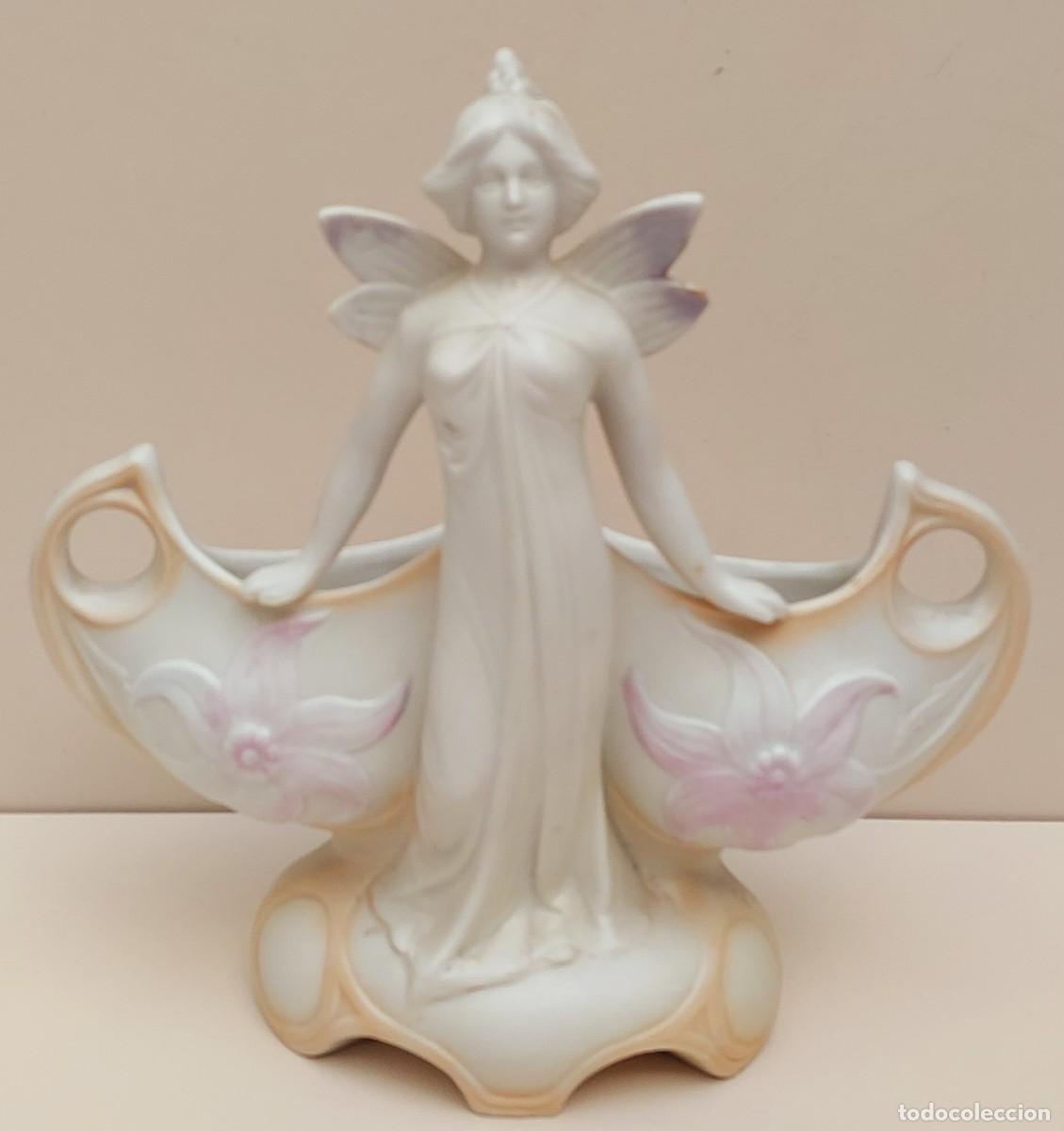 Antig&uuml;edades: PRECIOSO CENTRO DE PORCELANA BISCUIT - Foto 1