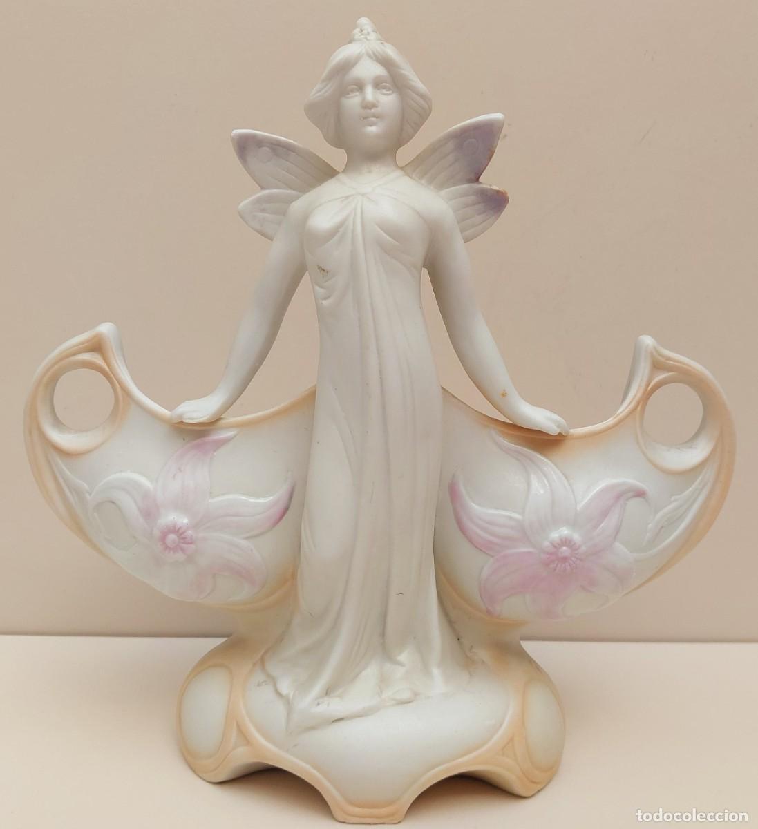 Antig&uuml;edades: PRECIOSO CENTRO DE PORCELANA BISCUIT - Foto 2