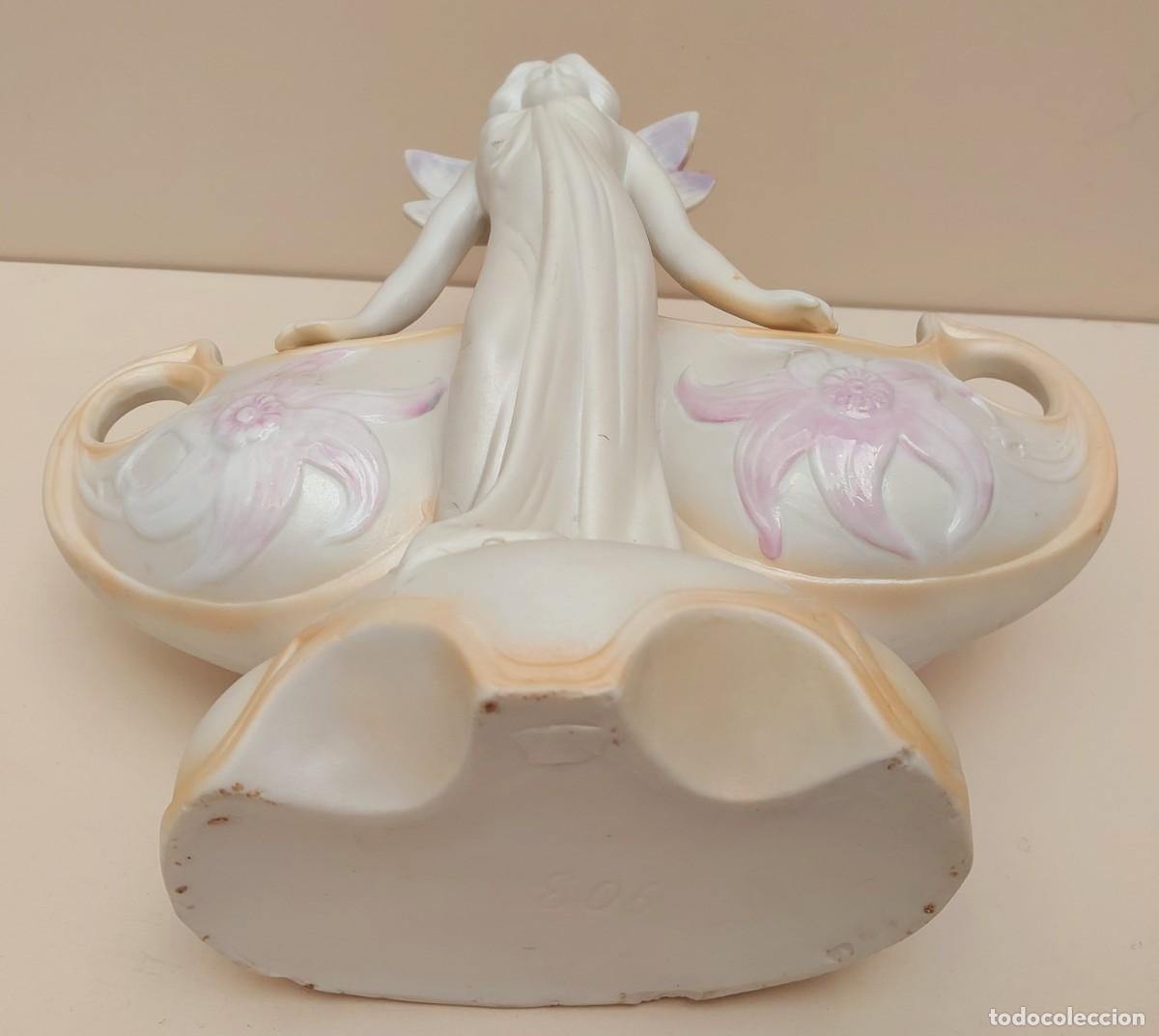 Antig&uuml;edades: PRECIOSO CENTRO DE PORCELANA BISCUIT - Foto 11