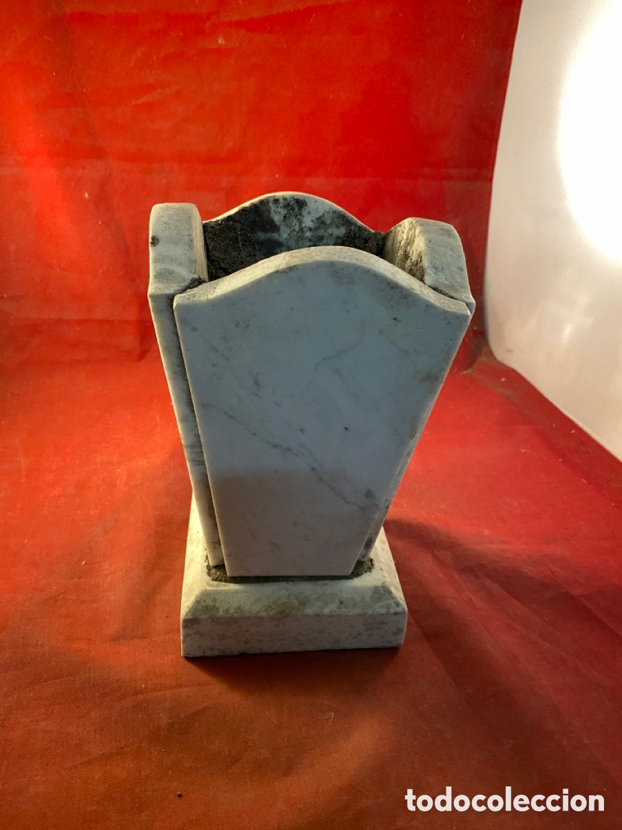 Antig&uuml;edades: Peque&ntilde;o macetero de m&aacute;rmol - Foto 2