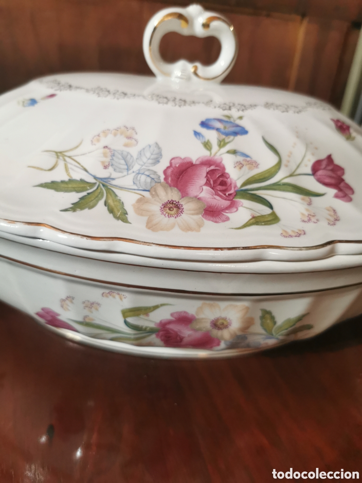 Antig&uuml;edades: Sopera 40 cm 1940 Vargas Seg&ograve;via - Foto 1
