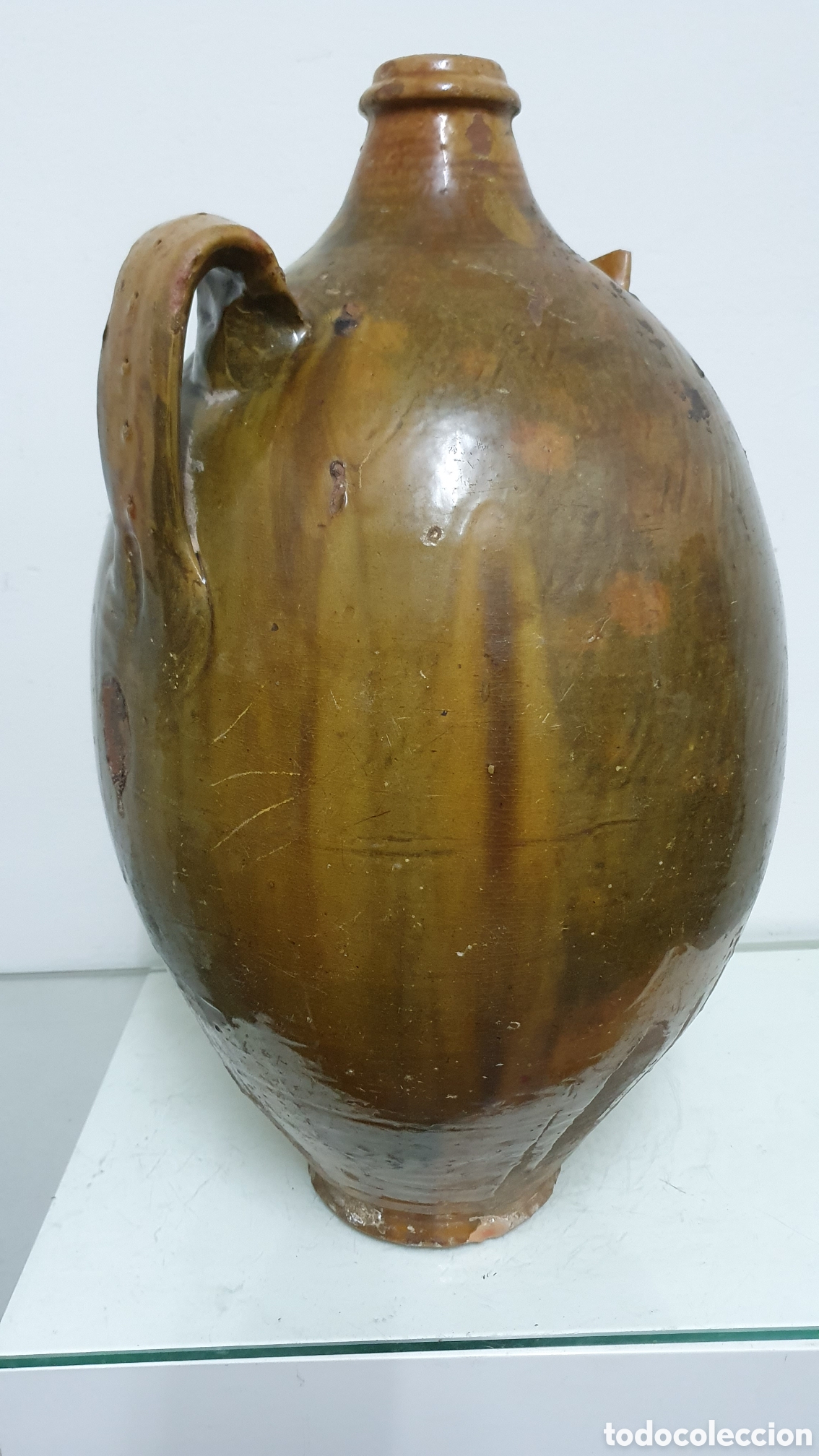 Antig&uuml;edades: Gran c&aacute;ntaro de aguardiente. - Foto 3