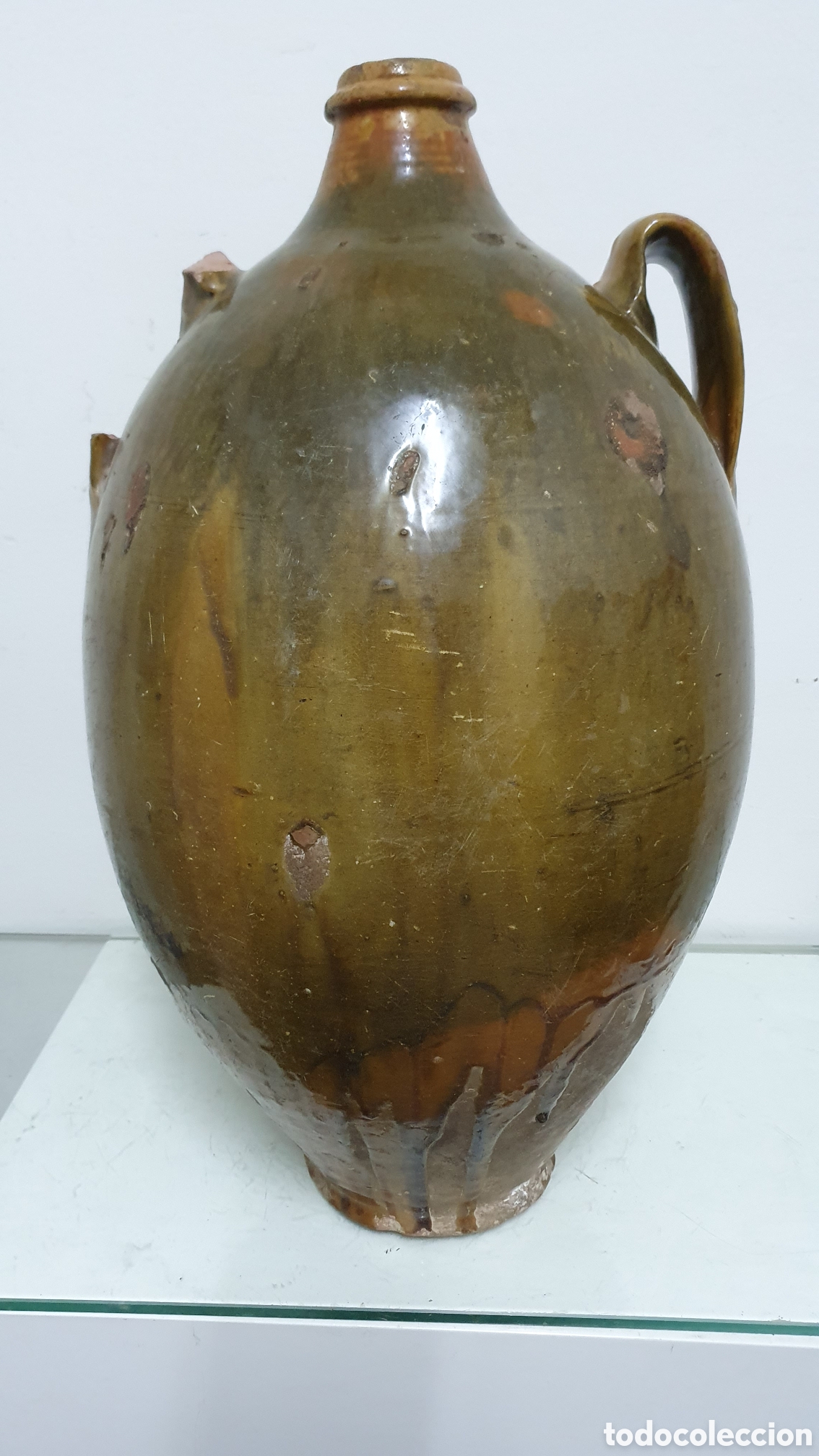 Antig&uuml;edades: Gran c&aacute;ntaro de aguardiente. - Foto 1