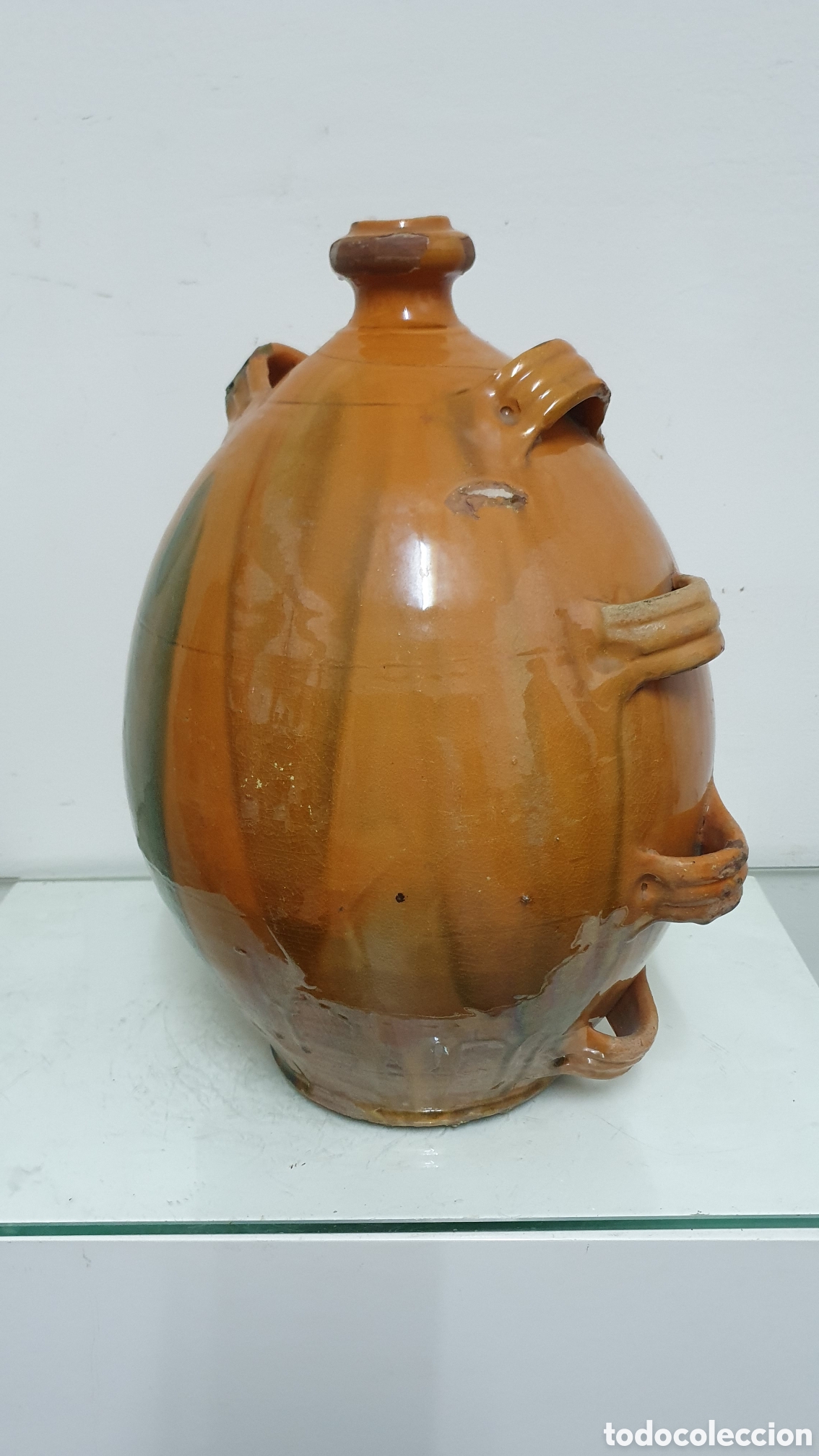 Antig&uuml;edades: Alcuza, c&aacute;ntaro de aceite franc&eacute;s. - Foto 4