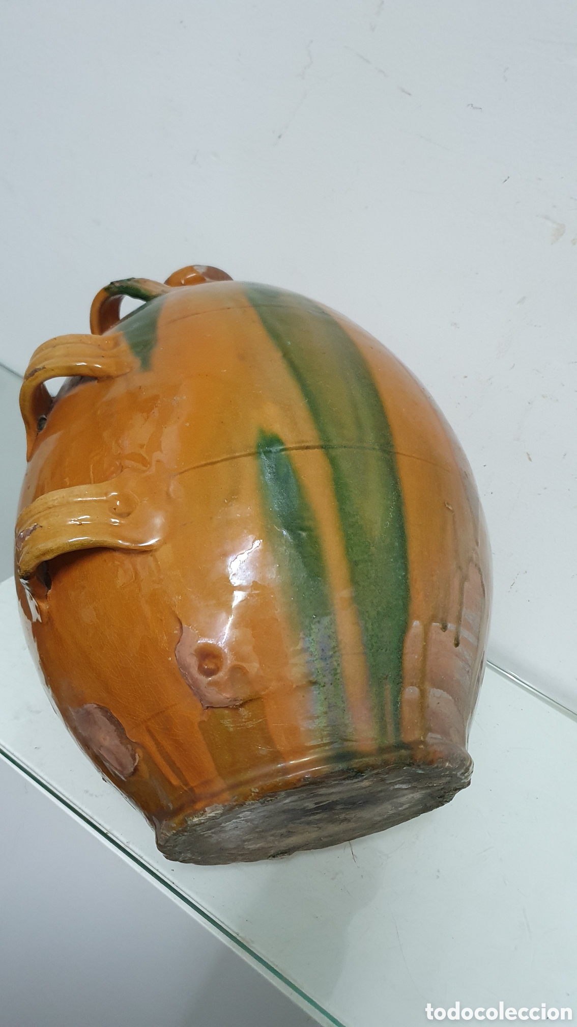 Antig&uuml;edades: Alcuza, c&aacute;ntaro de aceite franc&eacute;s. - Foto 8