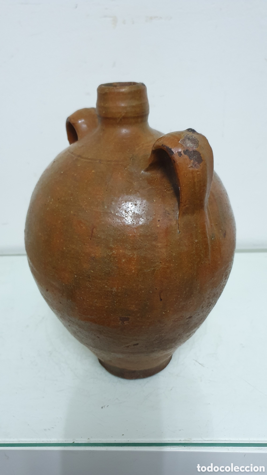 Antig&uuml;edades: C&aacute;ntaro de aguardiente de Ciudad Real. - Foto 2