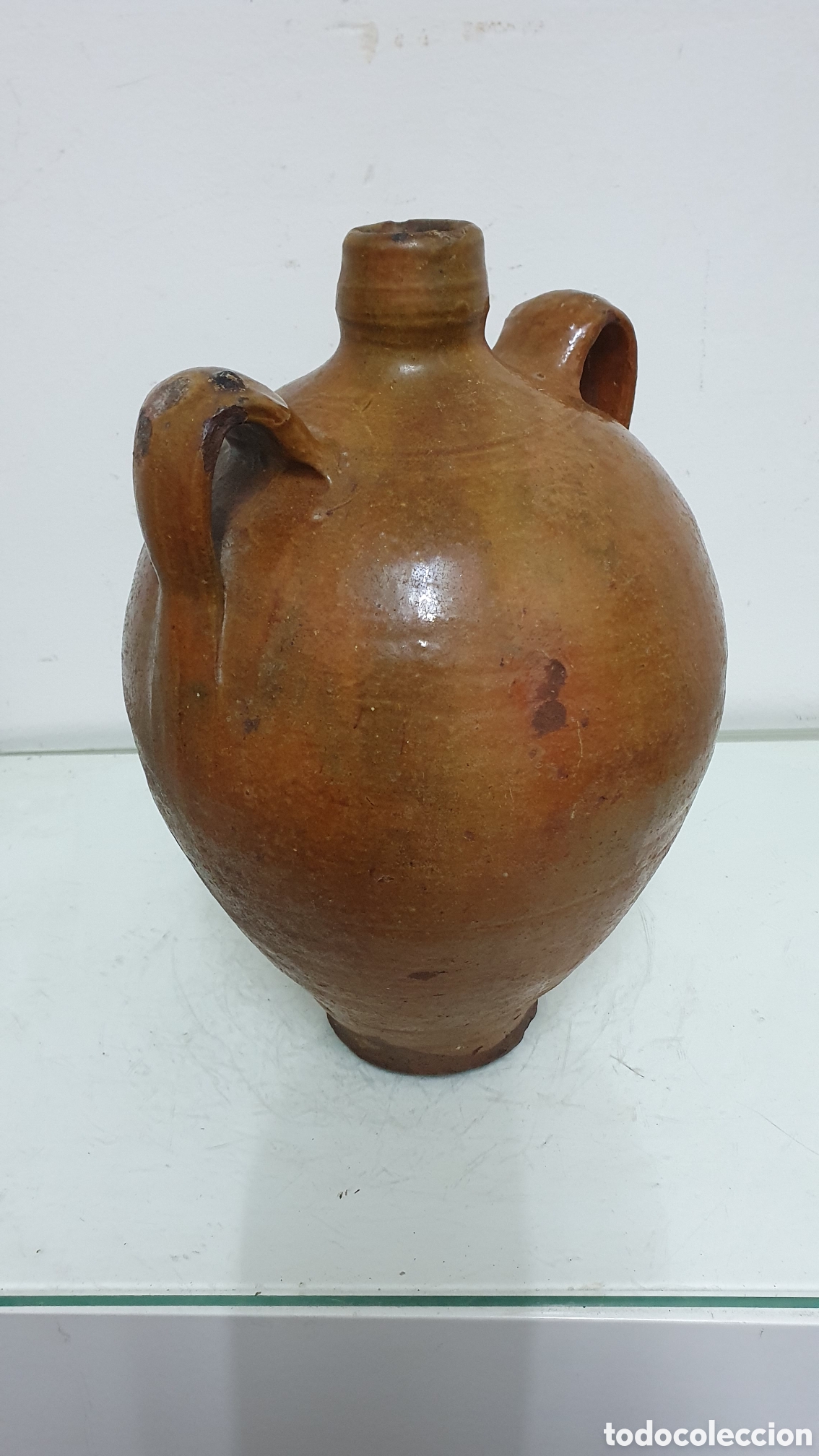 Antig&uuml;edades: C&aacute;ntaro de aguardiente de Ciudad Real. - Foto 3