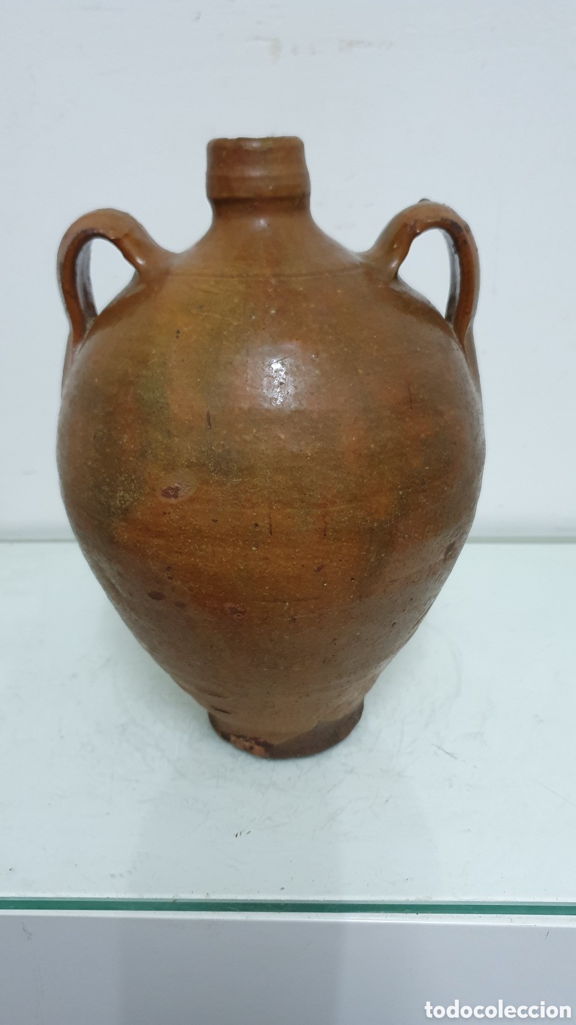 Antig&uuml;edades: C&aacute;ntaro de aguardiente de Ciudad Real. - Foto 1