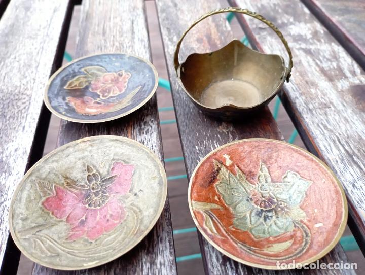 Antig&uuml;edades: CONJUNTO BRONCE CLOISONE. - Foto 1