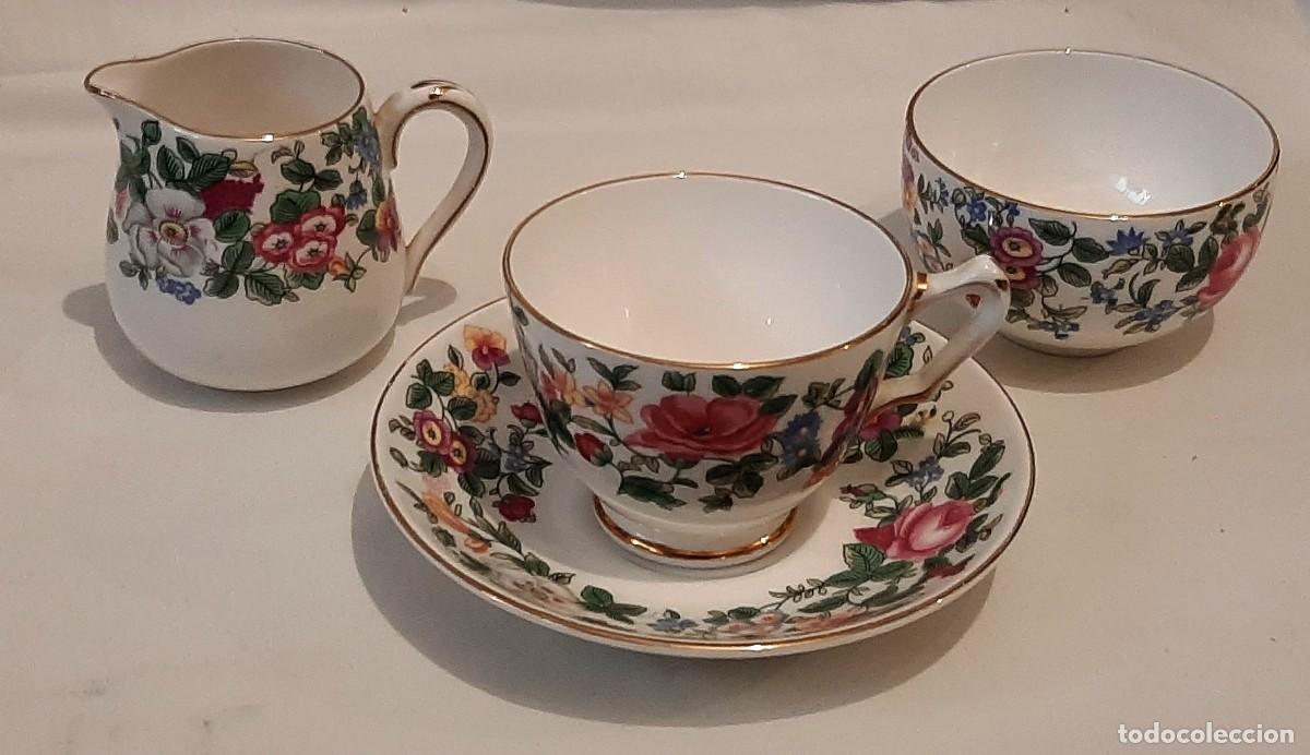 Antig&uuml;edades: Juego de te individual porcelana
