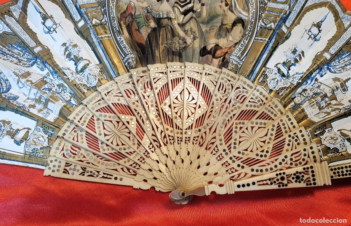 Antig&uuml;edades: .ABANICO ANTIGUO ISABELINO - Foto 2