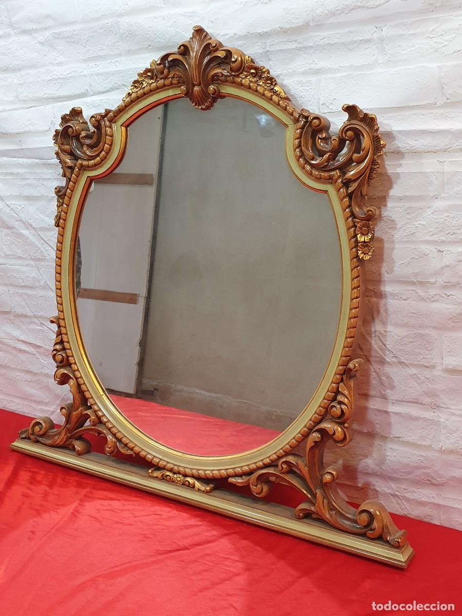 Antig&uuml;edades: ESPEJO DE MADERA - Foto 2