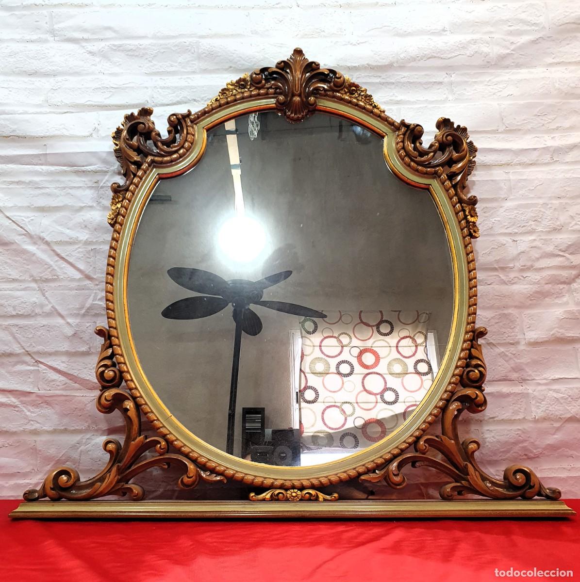 Antig&uuml;edades: ESPEJO DE MADERA - Foto 3