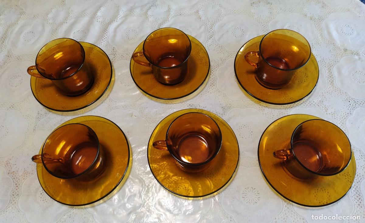 Lot De 8 Tasses Duralex Vintage Années 70 - Multicolores (vert, Marron, Bleu) - Occasion Très Bon état