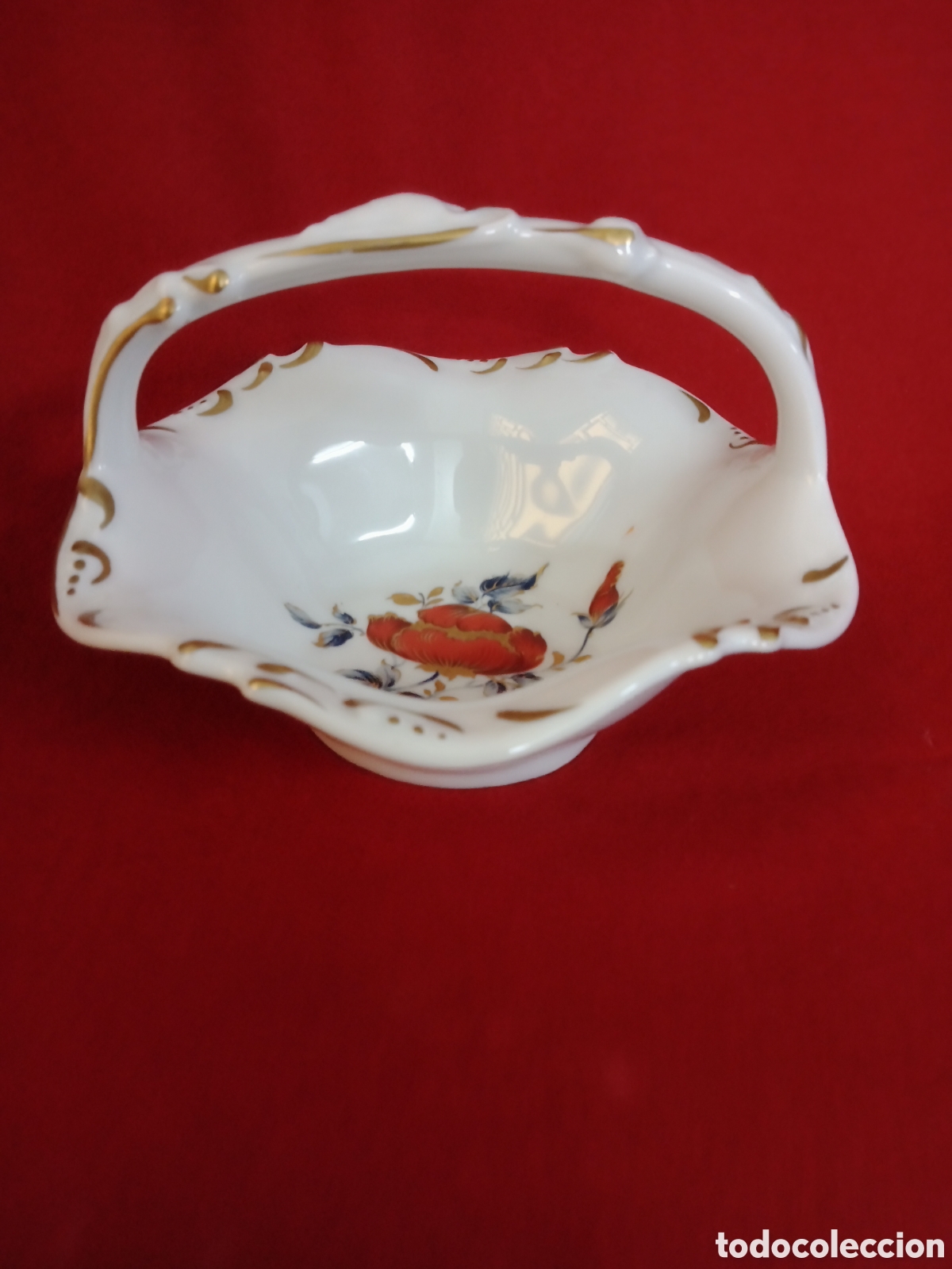 Antig&uuml;edades: Cesta de porcelana Limoges - Foto 2