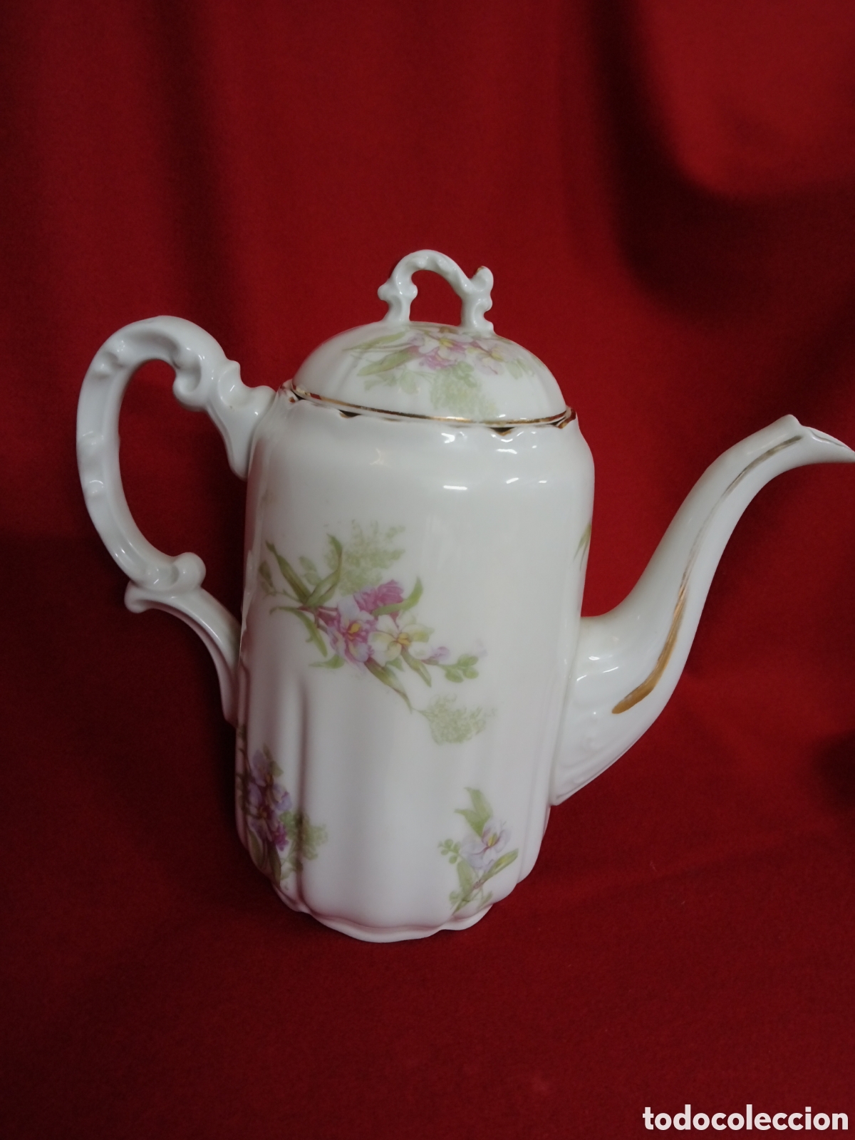 Antig&uuml;edades: Cafetera de porcelana Limoges - Foto 3