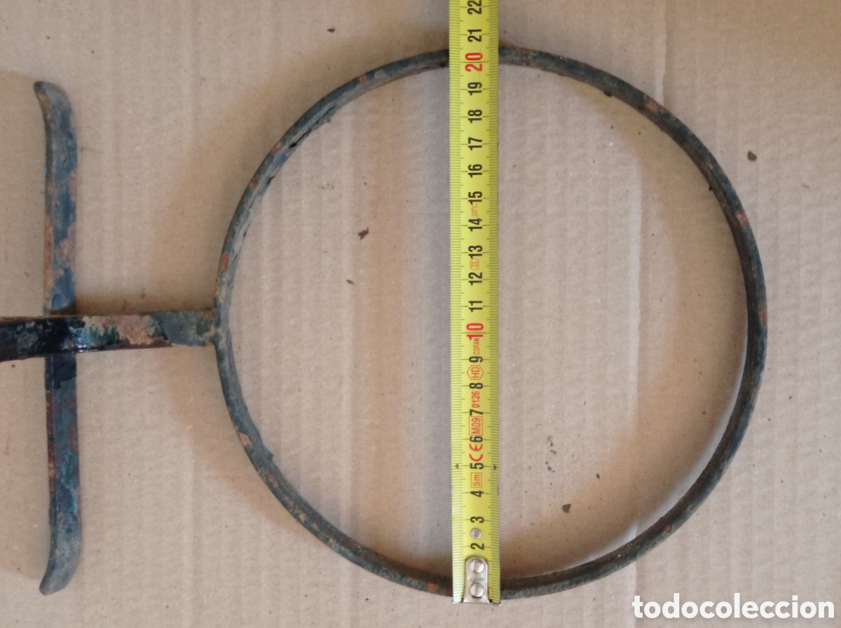 Antig&uuml;edades: SOPORTE DE FORJA PARA COLGAR MACETAS - Foto 5