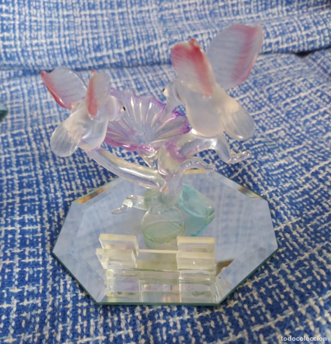 Antig&uuml;edades: Figura vidrio colibris - Foto 7