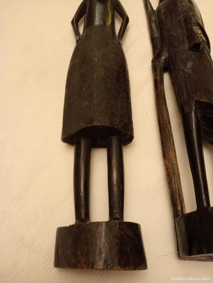 Antig&uuml;edades: LOTE DE DOS FIGURAS DE &Eacute;BANO - Foto 4