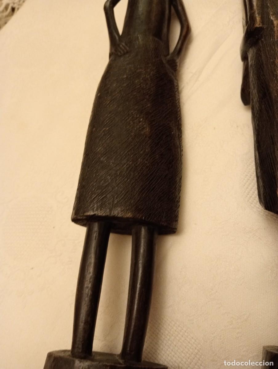 Antig&uuml;edades: LOTE DE DOS FIGURAS DE &Eacute;BANO - Foto 6