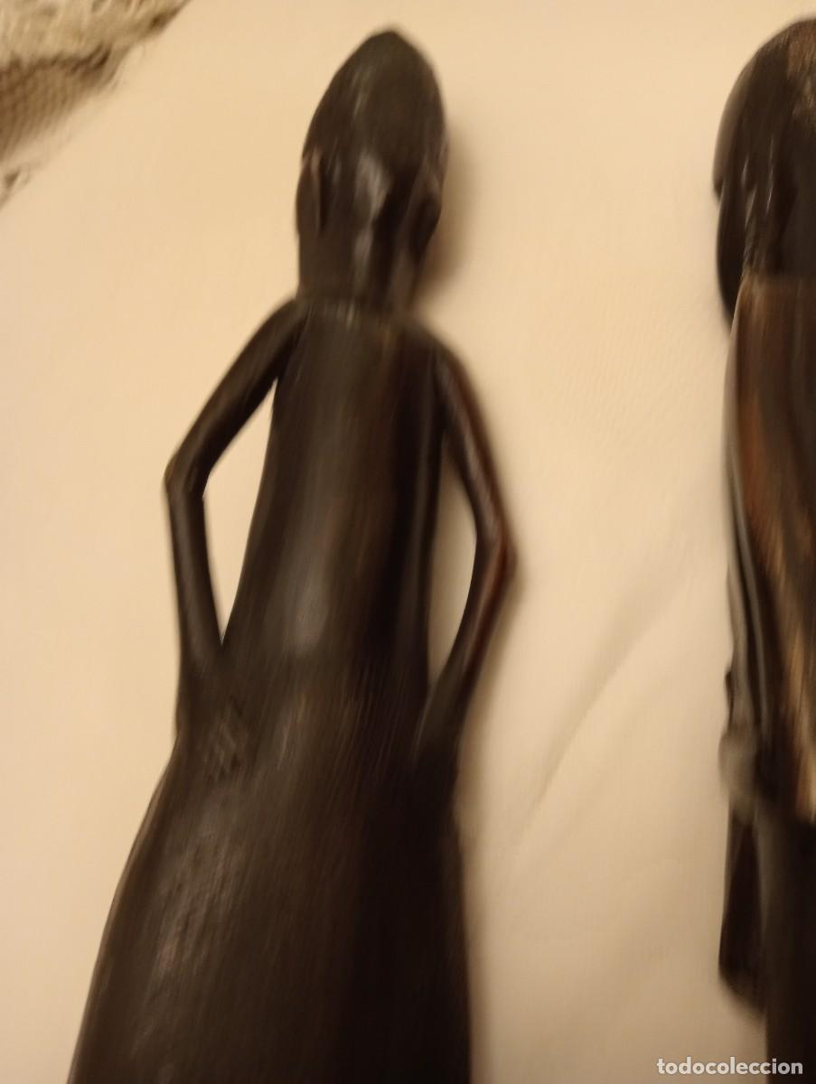 Antig&uuml;edades: LOTE DE DOS FIGURAS DE &Eacute;BANO - Foto 7
