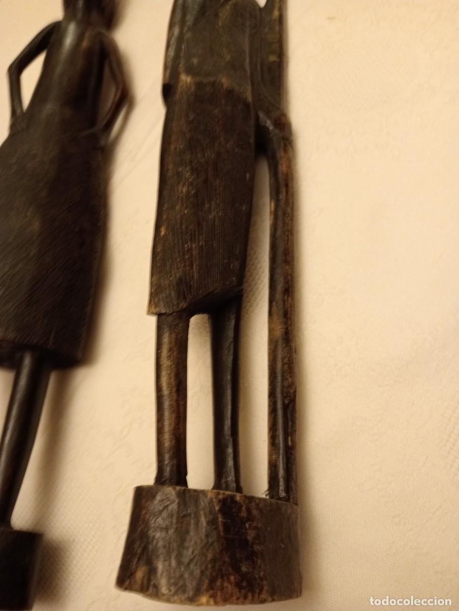 Antig&uuml;edades: LOTE DE DOS FIGURAS DE &Eacute;BANO - Foto 9